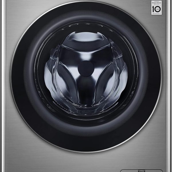 LG Vivace Washing Machine 8KG, with AI DD technology, Silver, model number F4R5TYG2T