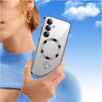 ⁦Grabist Magnetic Case for Samsung Galaxy A56/Samsung Galaxy A36, Camera Lens Full Protection, Compatible Wireless Charging, Shockproof Soft TPU Cover (Gray, Samsung A56/ Samsung A36)⁩ - الصورة ⁦2⁩