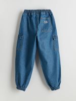 ⁦LC WAIKIKI Elasticated Waist Boys' Cargo Jeans⁩ - الصورة ⁦4⁩