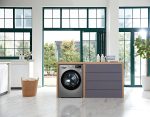 ⁦LG Vivace Washing Machine 8KG, with AI DD technology, Silver, model number F4R5TYG2T⁩ - الصورة ⁦7⁩