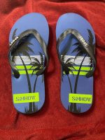 ⁦Saba Unisex Medical Leather Slipper Flip Flops - Summer Sandal for Indoor and Outdoor, Home, Beach, Sea and Shores - Flexible Flat Multicolor⁩ - الصورة ⁦8⁩