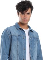 ⁦Andora Mens Full Buttoned Casual Denim Jacket⁩ - الصورة ⁦7⁩
