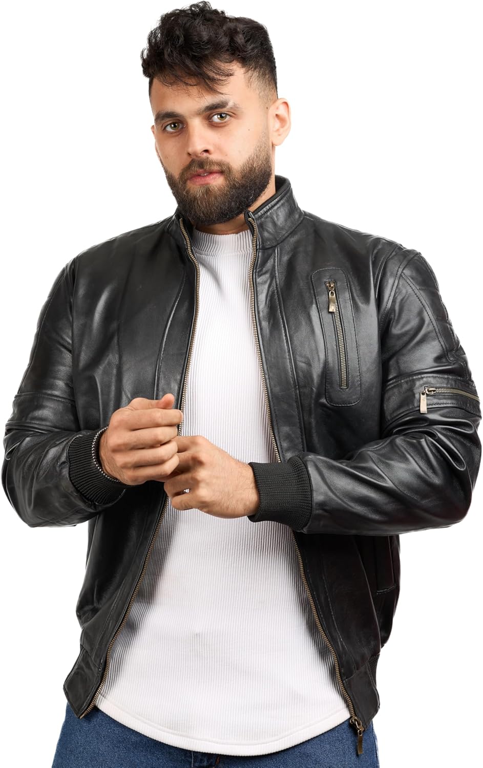 81CNjPEEZ7L._AC_SL1500_.jpg Premium Genuine Leather Jacket For Men