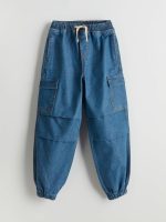 ⁦LC WAIKIKI Elasticated Waist Boys' Cargo Jeans⁩ - الصورة ⁦2⁩