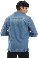 ⁦Andora Mens Full Buttoned Casual Denim Jacket⁩ - الصورة ⁦3⁩