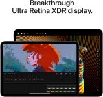 ⁦Apple iPad Pro 11-inch (M4): Ultra Retina XDR display, 256GB, Landscape 12MP Front Camera/12MP Back Camera, LiDAR scanner, Wi-Fi 6E, Face ID, All-Day Battery Life, Standard glass - Space Black⁩ - الصورة ⁦3⁩