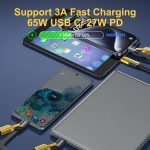 ⁦NOHON 4 in 1 Multi-Use USB Charging Cable: 1ft Fast Charging Cable with A/C to 65W Type-C + 27 PD Nylon Braided Multi-Port Compatible with iPhone⁩ - الصورة ⁦3⁩