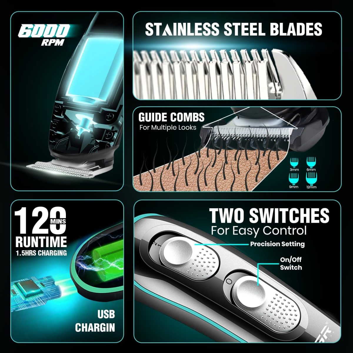 ⁦VGR V-055 Electric Shaving Machine for Men⁩ - الصورة ⁦2⁩