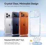 ⁦CASEKOO for iPhone 17 Pro Max Case Crystal Clear, 3X Anti-Yellow & Virgin TPU, 15FT Military-Grade Drop Protection, Slim Transparent Women Men Funda para for iPhone 17 Pro Max Case 6.9 inch, Clear⁩ - الصورة ⁦9⁩