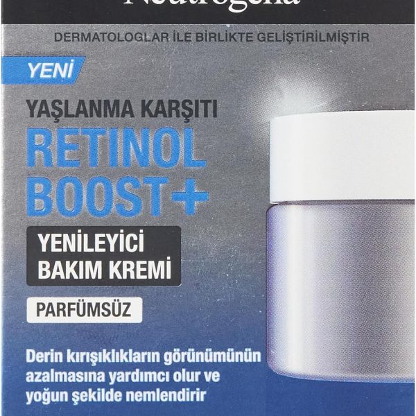 كريم ليلي للوجه من نيوتروجينا مع ريتينول بوست لتقليل التجاعيد وتقوية البشرة