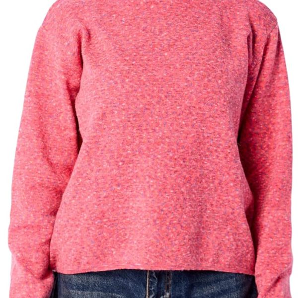 Ravin womens Pink Long Sleeves Slip On Pullover Women Pullover