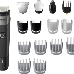 ⁦Philips Norelco Multigroom Series 5000 18 Piece, Beard Face, Hair, Body and Intimate Hair Trimmer for Men – NO Blade Oil MG5910/49⁩ - الصورة ⁦15⁩