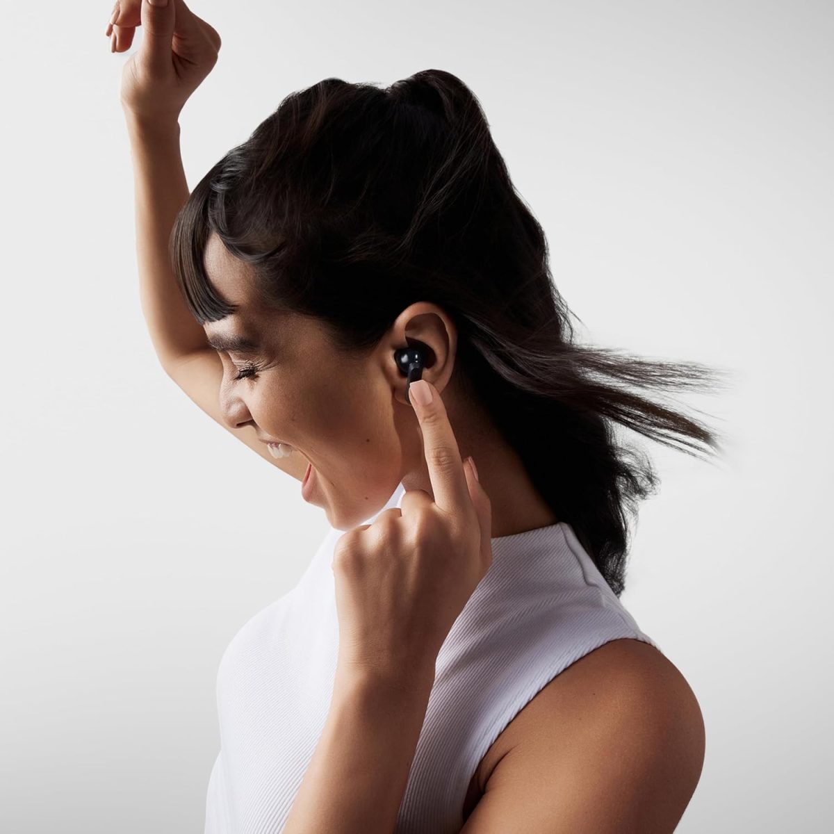 ⁦CMF by Nothing Buds Pro 2, Premium Noise-Canceling Wireless Earbuds, Deep Bass, IP55 Water Resistance, Dark Grey⁩ - الصورة ⁦5⁩