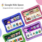 ⁦Kids Tablet, 10.1 Inch Android Toddler Tablet with Case, 4GB RAM 64GB ROM 1TB Expand, 15-hr 8000mAh Battery, Tablet for Kids Ages 3-7 8 10 12 14, WiFi 6, BT 5.0, Parental Controls, Kids Space⁩ - الصورة ⁦2⁩
