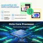 ⁦HOTWAV 2023 Android 13 Outdoor Tablet 10.4'' R6 Ultra Tablets with (8+8 Expand) GB RAM + 256GB ROM 1TB TF, 15600mAh Akku, Octa-core Tablet PC with 2000x1200 FHD+, 16MP Camera⁩ - الصورة ⁦4⁩