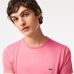 Lacoste Mens Crew Neck Pima Cotton Jersey T-Shirt - الصورة 3