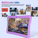 ⁦Kids Tablet, 10.1 Inch Android Toddler Tablet with Case, 4GB RAM 64GB ROM 1TB Expand, 15-hr 8000mAh Battery, Tablet for Kids Ages 3-7 8 10 12 14, WiFi 6, BT 5.0, Parental Controls, Kids Space⁩ - الصورة ⁦5⁩