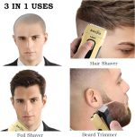 ⁦VGR V-332 Premium Cordless Rechargeable Foil Shaver for Men with pop-up trimmer Wet & Dry Shaver for Face Care Beard Trimmer Super-Fast Charge 150 mins Runtime with LED Digital Display 6500-7500RPM⁩ - الصورة ⁦2⁩