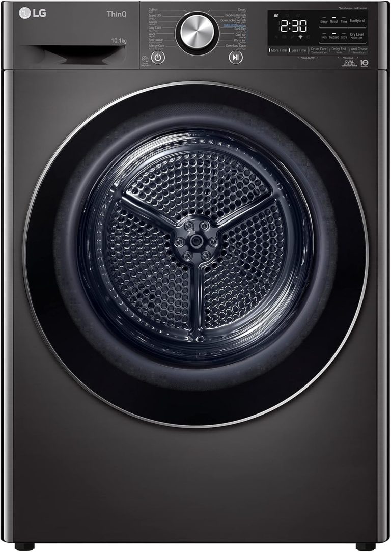 LG Dryer Inverter Dual Heat Pump 10.1 KG With Energy Saving, Black-LG ThinQ™-RH10V9JV2W