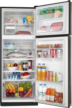 ⁦Sharp SJ-48C(BK) No Frost Refrigerator with 2 Doors, 396 Liters, Black⁩ - الصورة ⁦2⁩