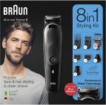 ⁦Braun All-in-one Trimmer 5 MGK5260 – 8-in-1 – Beard, Body & Hair Clipper 6 attachments and Gillette Fusion5 ProGlide Razor⁩ - الصورة ⁦10⁩