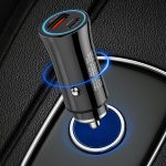 ⁦iLOCK 60W Dual Port Car Fast Charger | USB-C & USB-A | PD 30W + QC 30W | LED Indicator | Black⁩ - الصورة ⁦5⁩