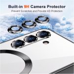 ⁦Grabist Magnetic Case for Samsung Galaxy A56/Samsung Galaxy A36, Camera Lens Full Protection, Compatible Wireless Charging, Shockproof Soft TPU Cover (Gray, Samsung A56/ Samsung A36)⁩ - الصورة ⁦5⁩