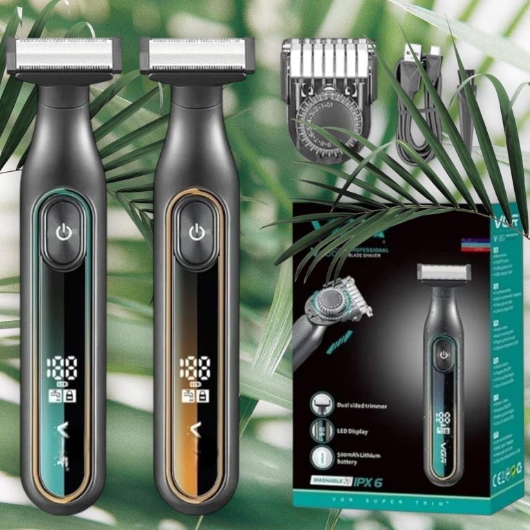 V-360 Professional Beard Trimmer | Cordless Rechargeable Beard Trimmer with USB Cable | IPX6 Waterproof | Wet & Dry Use (Precision and Professional Performance in Your Home)