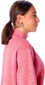⁦Ravin womens Pink Long Sleeves Slip On Pullover Women Pullover⁩ - الصورة ⁦4⁩