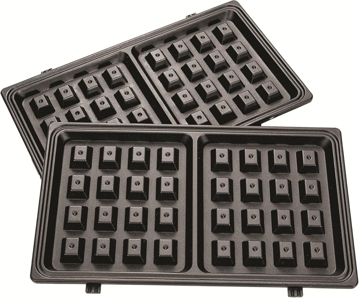⁦Black & Decker 3 In 1 Interchangeable 780W TS2130-B5, Grill & Waffle& Sandwich Maker Silver/Black - (International Warranty)⁩ - الصورة ⁦9⁩