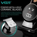 ⁦VGR Men's Beard Trimmer Rechargeable with Turbo Mode - Professional Ceramic Blades - Cordless Hair Clippers - Electric Shaver Razor⁩ - الصورة ⁦3⁩