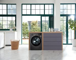 ⁦LG Vivace Washing Machine 9/5KG Dryer, with AI DD technology,Black- LG ThinQ™-F4R5VGG2E⁩ - الصورة ⁦6⁩