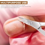 ⁦Utopia Care Eyebrow Scissors, Professional Stainless Steel Small Shears for Men and Women Cuticle Nail Scissors, Nose Hair Scissors for Grooming Mustache, Beard, Eyelashes, Ear Hair Trimming, Silver⁩ - الصورة ⁦7⁩