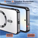 ⁦Grabist Magnetic Case for Samsung Galaxy A56/Samsung Galaxy A36, Camera Lens Full Protection, Compatible Wireless Charging, Shockproof Soft TPU Cover (Gray, Samsung A56/ Samsung A36)⁩ - الصورة ⁦3⁩