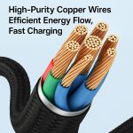 ⁦iLOCK USB-C to iPhone Charging Cable | 1 Meter | Ultra Durable Braided Cable | 30 Watt Fast Charging (Type C to iPhone)⁩ - الصورة ⁦6⁩