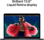 ⁦Apple MacBook Air 13.6 with M3 Chip (Early 2024) - Midnight, 8-Core / 10-Core, 16GB, 30W Adapter, 256GB SSD⁩ - الصورة ⁦6⁩