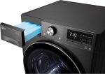 ⁦LG Dryer Inverter Dual Heat Pump 10.1 KG With Energy Saving, Black-LG ThinQ™-RH10V9JV2W⁩ - الصورة ⁦5⁩
