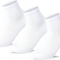 Sam Socks Kids Set of 3 Half Long School Plain Socks White size 30-33 EU
