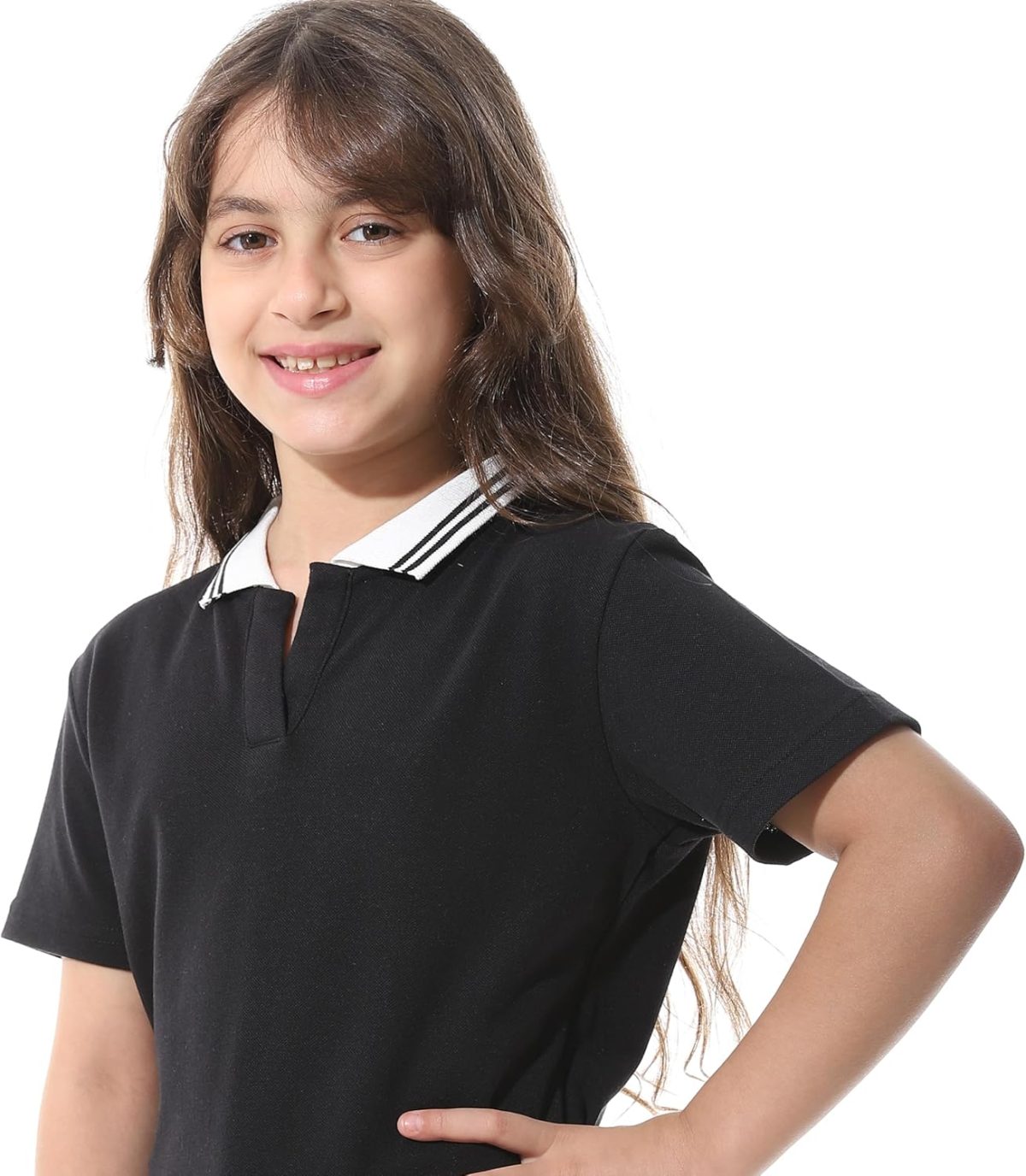 ⁦Andora Girls Johnny Collar Pique Modern⁩ - الصورة ⁦4⁩