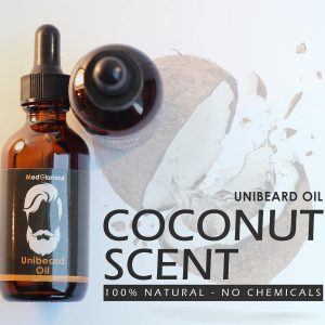 ⁦Beard Oil for strengthening beard growth and nurturing hair follicles - 50 ml - with Argan, Jojoba, Avocado, Sweet Almond, Grapefruit, Macademia and Vitamin E - Unibeard oil with coconut scent⁩ - الصورة ⁦5⁩