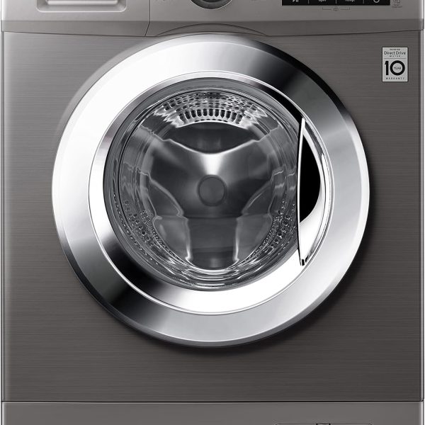 LG 8/5 Washer & Dryer, Direct Drive Motor, Sleek Design & Convenient Touch Ui, Platinum Silver Color, 10 Years Warranty on Motor - F4J3TMG5P