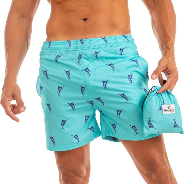 Men's Swim Shorts & Matching Bag by White Eagle