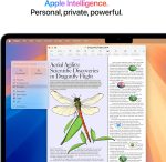 ⁦Apple 2025 MacBook Air 13-inch Laptop with M4 chip: Built for Apple Intelligence, 13.6-inch Liquid Retina Display, 16GB Unified Memory, 256GB SSD Storage, 12MP Center Stage Camera, Touch ID; Sky Blue⁩ - الصورة ⁦5⁩