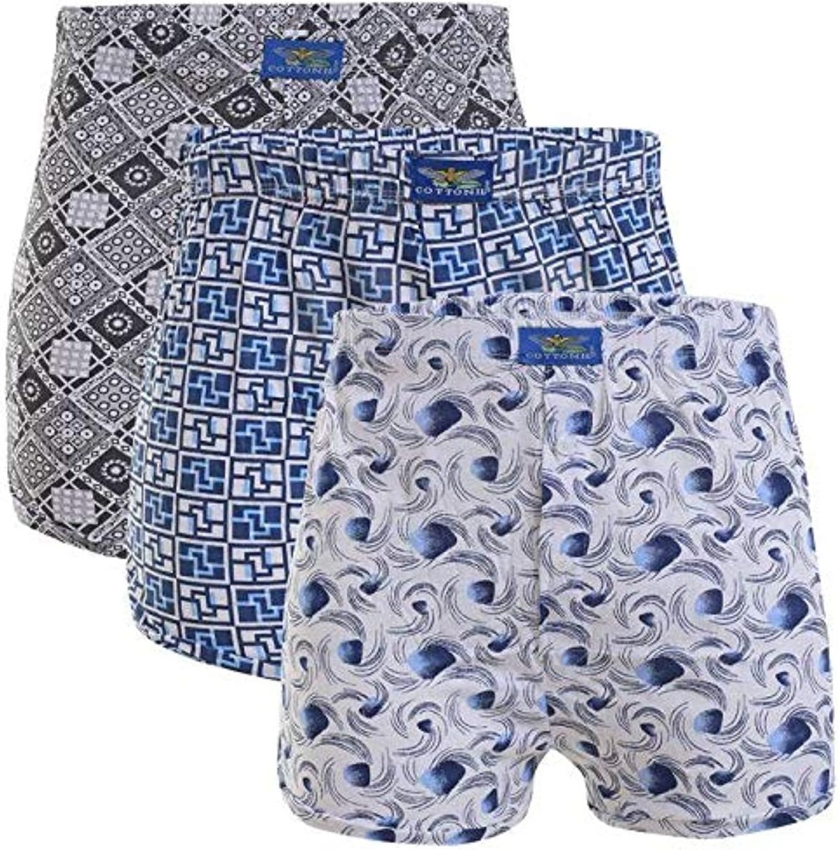 Set of 3 Printed Cotton Boxer For Men