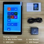 ⁦HONGSAMDE 8 Inch Windows 10 Pro Tablet, 8GB RAM 128GB ROM, Quad-Core CPU Windows Tablet with 800x1280 IPS HD Touchscreen/TF Slot/WiFi/Bluetooth/USB Port/Dual Cameras⁩ - الصورة ⁦7⁩