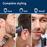 ⁦Philips Norelco Multi Groomer All-in-One Trimmer Series 3000-13 Piece Mens Grooming Kit for Beard, Face, Nose, Ear Hair Trimmer and Hair Clipper - NO Blade Oil Needed, MG3740/40⁩ - الصورة ⁦3⁩