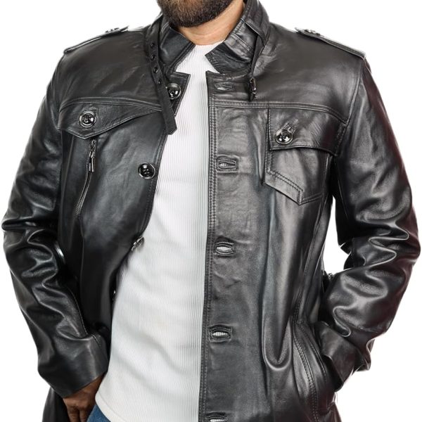 Men's Genuine Leather Tunic