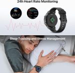⁦Ticwatch E3 Smart Watch Wear OS by Google for Men Women Qualcomm Snapdragon Wear 4100 Platform Health Monitor Fitness Tracker GPS NFC Mic Speaker IP68 Waterproof iOS/ Android Compatible⁩ - الصورة ⁦3⁩