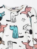 LC WAIKIKI Crew Neck Printed Long Sleeve Fleece Girls' Pajamas Set - الصورة 7