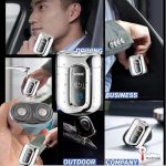 ⁦ماكينة حلاقة احترافية صغيرة للرجال v-342شفرات ثنائية دوارة مقاومة للماء IPX5 تعمل شحن وكهرباء وقت الشحن ساعة وقت تشغيل 60 دقيقة ماتور قوي أداء احترافي⁩ - الصورة ⁦5⁩